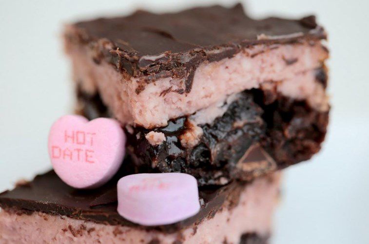 Pretty in pink brownies